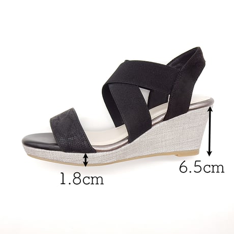 CROSS BELT WEDGE SOLE SANDALS/520