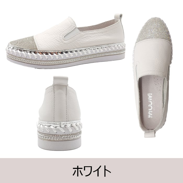 れーんぬ　エス30個 12630 【本革】 RAINSUTON SLIP-ON SNEAKER | MUUM