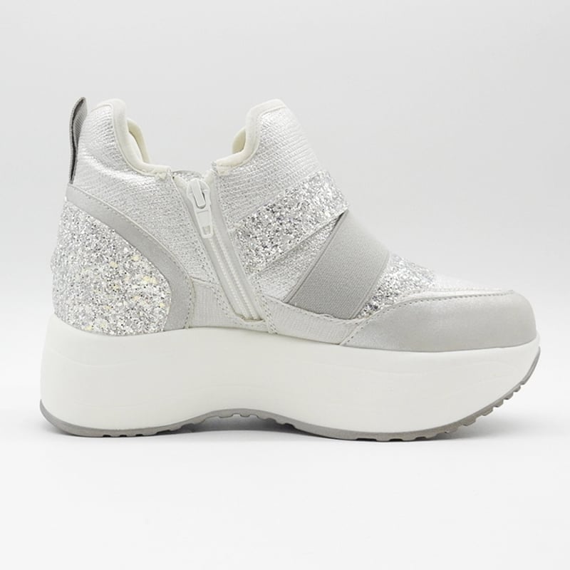 靴 mu DOUBLE BELT GLITTER SNEAKERS/32 | MUUM