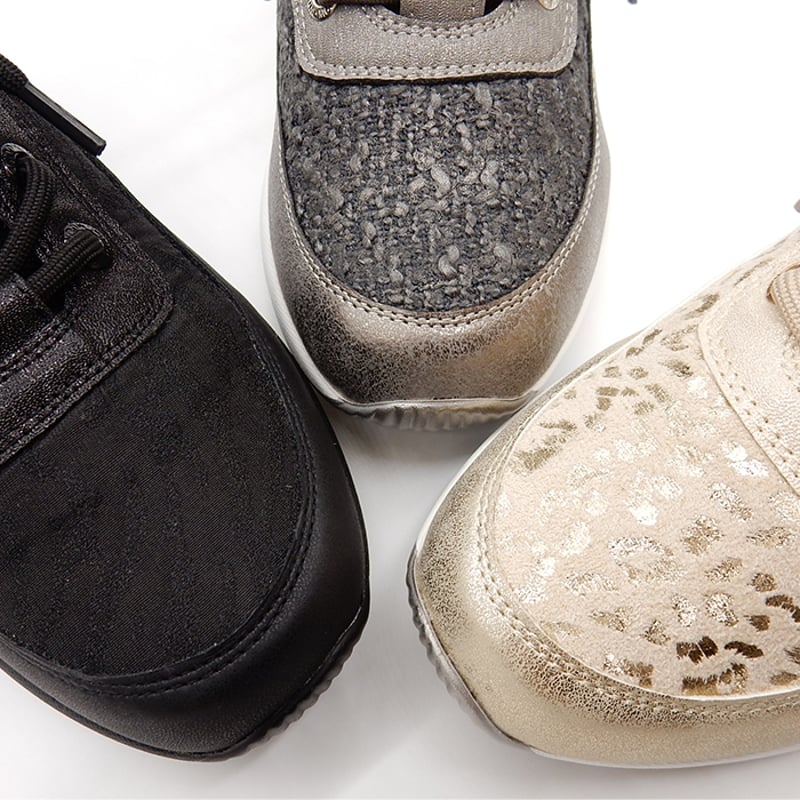 WX2107 KNIT LACE UP SNEAKERS BOOTS | MUUM