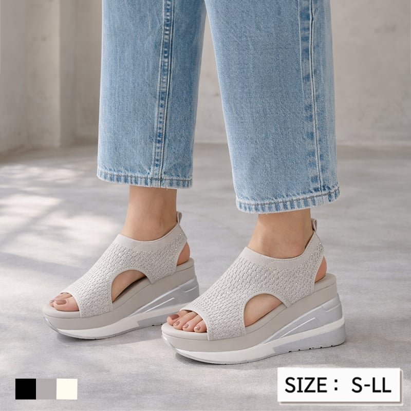 5275 KNIT VOLUME SOLE SPORTS SANDALS | MUUM