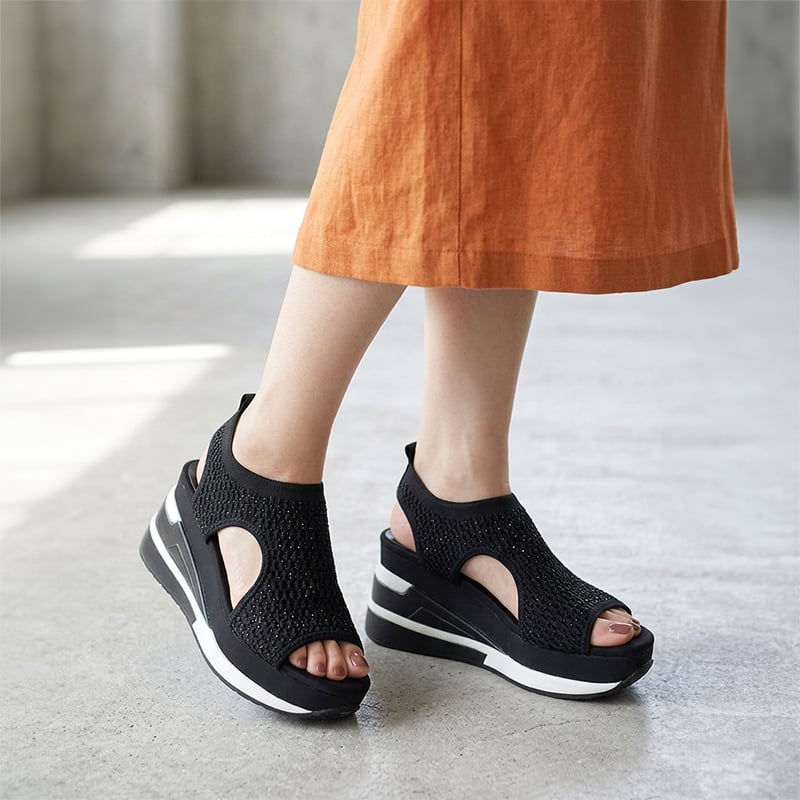 5275 KNIT VOLUME SOLE SPORTS SANDALS | MUUM