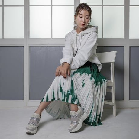DOUBLE BELT GLITTER SNEAKERS/32