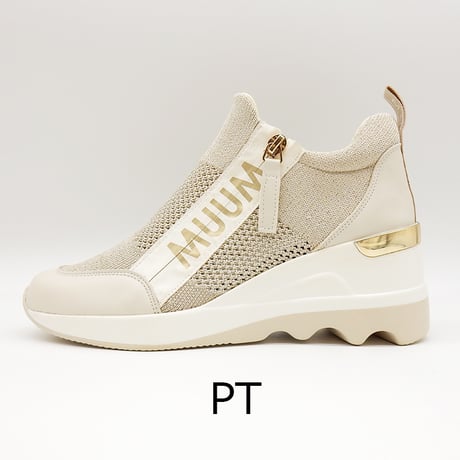 WX2100 LOGO KNIT WEDGESOLE SNEAKERS