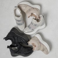 WX302 DOUBLE BELT GLITTER SNEAKERS