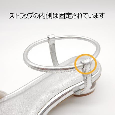 XJ1164 TUBE STRAP CLEAR HEEL SANDAL