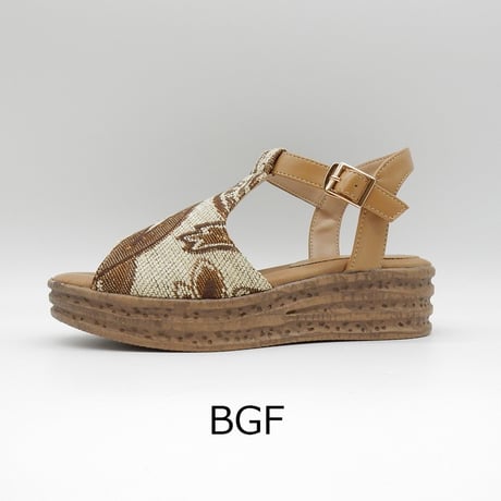 WX3301 T-STRAP PLATFORM  SANDAL