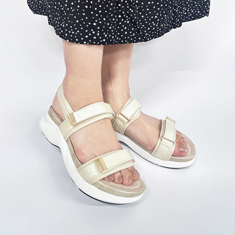 WX5632 METAL DOUBLE BELT SANDAL | MUUM