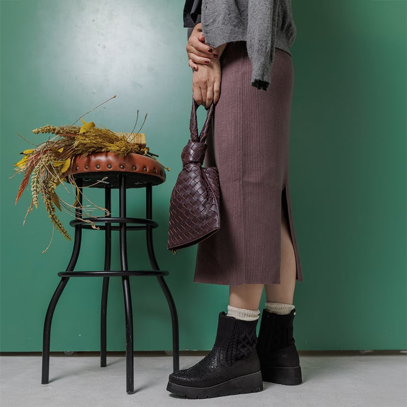 5100 VOLUME SOLE RIB KNIT BOOTS | MUUM 5100 VOLUME SOLE RIB KNIT BOOTS | MUUM