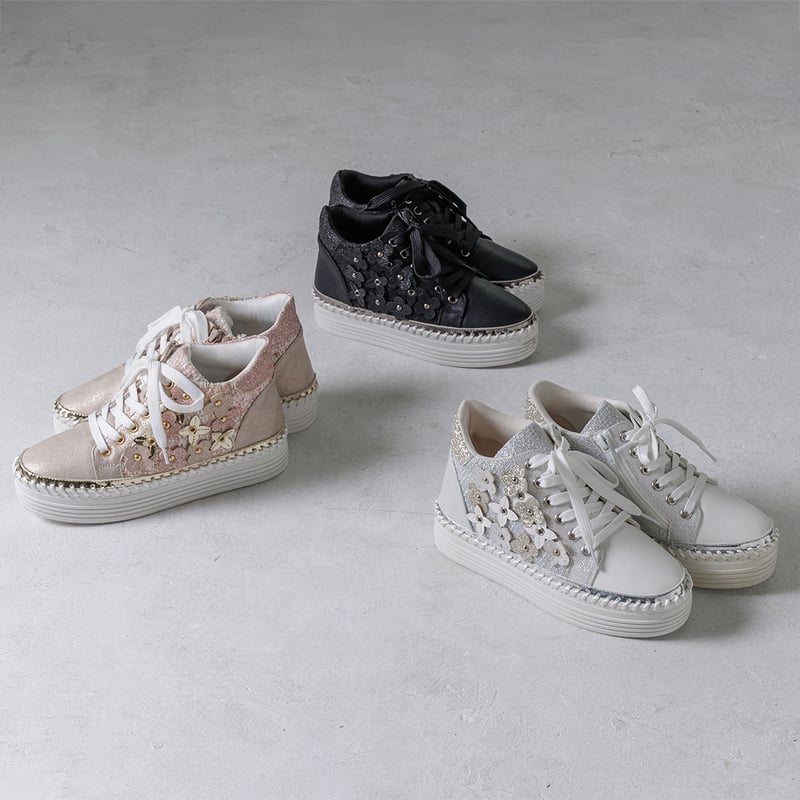 8504 FLOWER LACE UP SNEAKER | MUUM 8504 FLOWER LACE UP SNEAKER | MUUM
