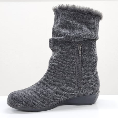7349 FAKE FUR KNIT BOOTS