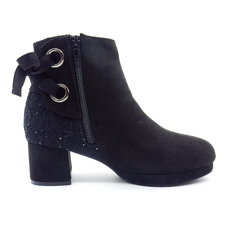5401  BACK CROSS RIBBON SHORT BOOTS