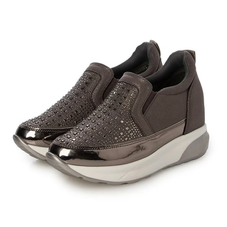WX9882 SQUARE BIJOU SLIP-ONS SNEAKER