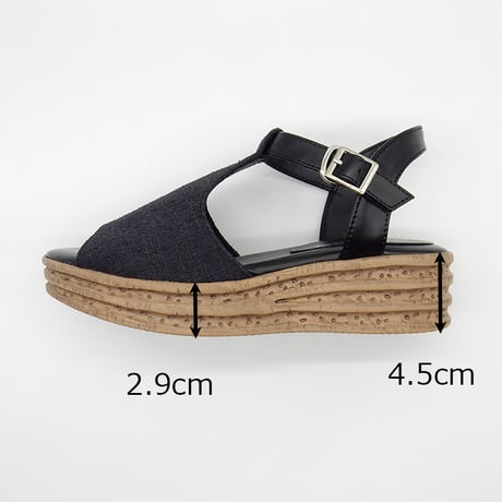 WX3301 T-STRAP PLATFORM  SANDAL