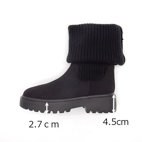 WX8803 KNIT 3WAY LONG BOOTS