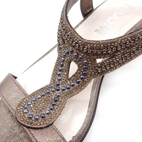 XJ341 LINESTONE BACK BELT SANDALS