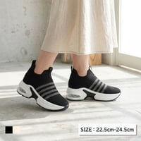 AIR SOLE BORDER KNIT SNEAKER/841