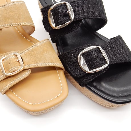 WX7301 DOUBLE BELT MULE SANDAL