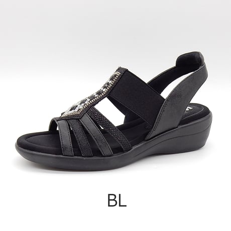 XJ6884 SQUARE BIJOU STRAP SANDALS