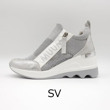 WX2100 LOGO KNIT WEDGESOLE SNEAKERS