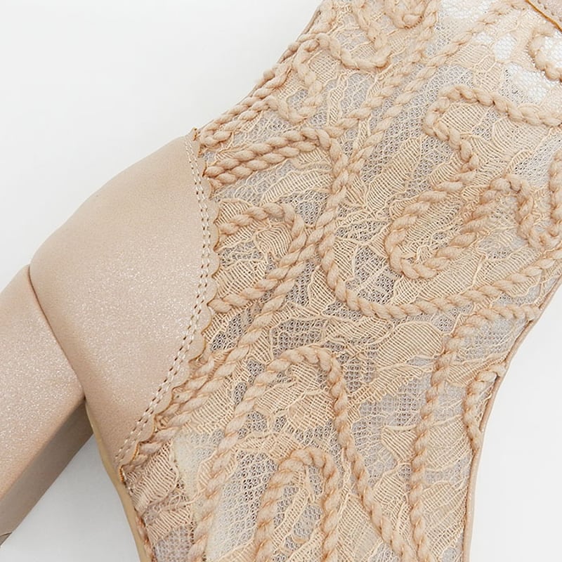 Midas flower sales tulle bootie