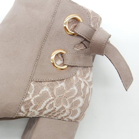 5401  BACK CROSS RIBBON SHORT BOOTS