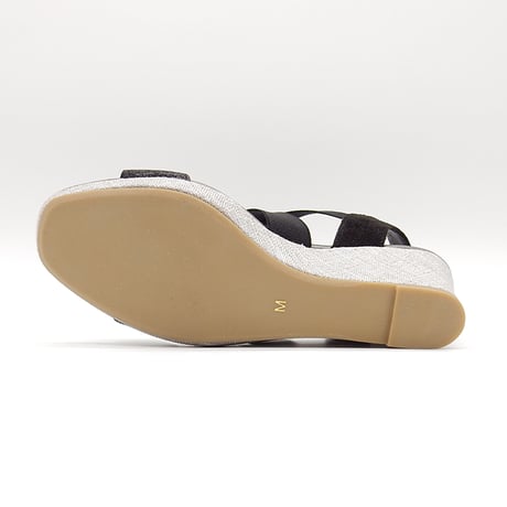 CROSS BELT WEDGE SOLE SANDALS/520