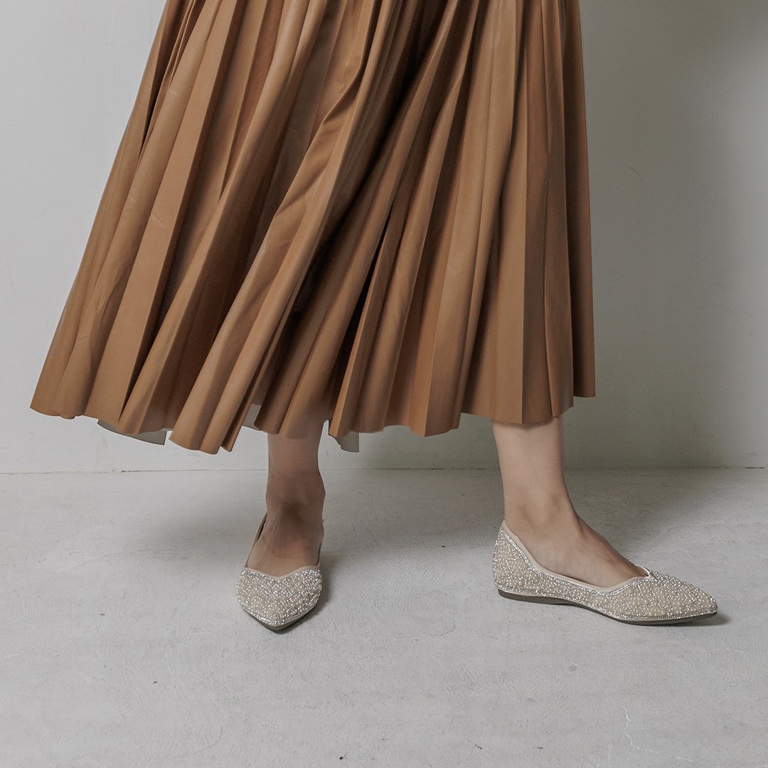 もあ　HEART MOTIF POINTED TOE PUMPS HEART MOTIF POINTED TOE PUMPS