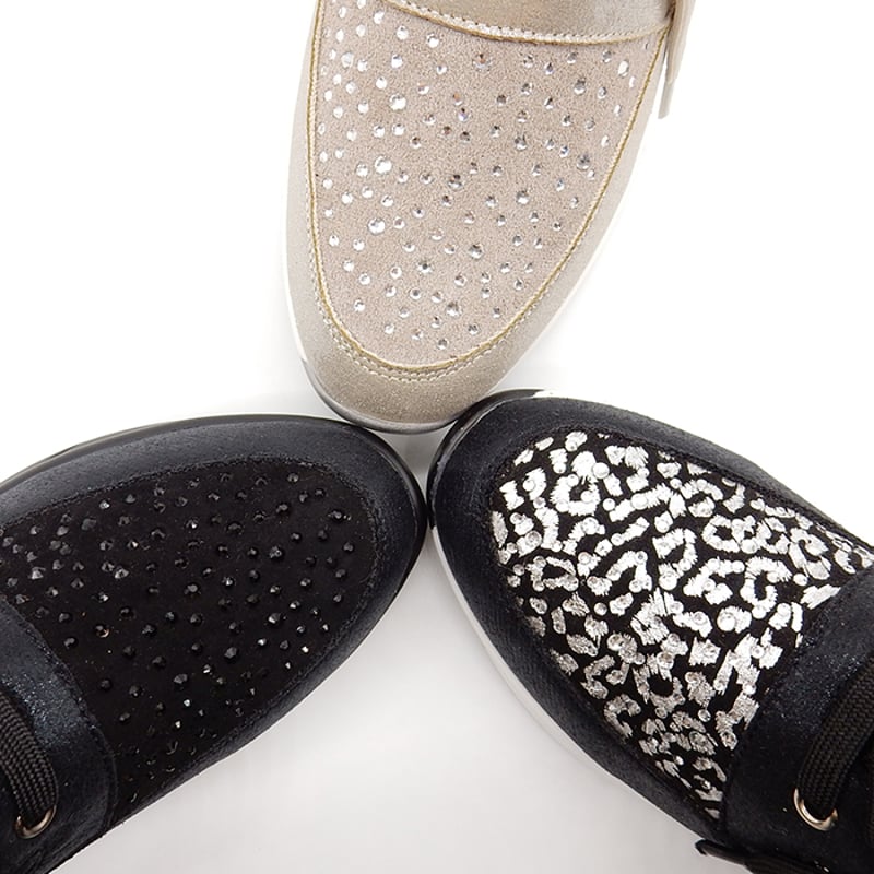 WX9883 RHINESTONE IN HEEL SNEAKER | MUUM