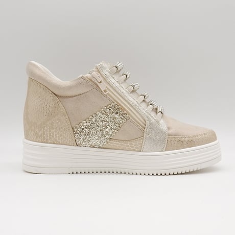 XJ7847  TUBE BIJOU INHEEL SNEAKER