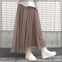 【MUUM】オータムカラーチュールスカート  - 050022AW