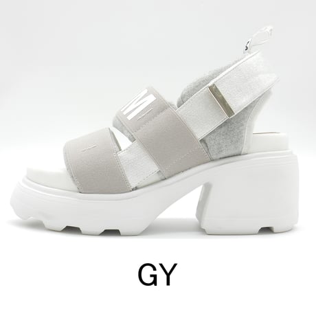 MUMM LOGO CHUNKY HEELS  SANDAL/742