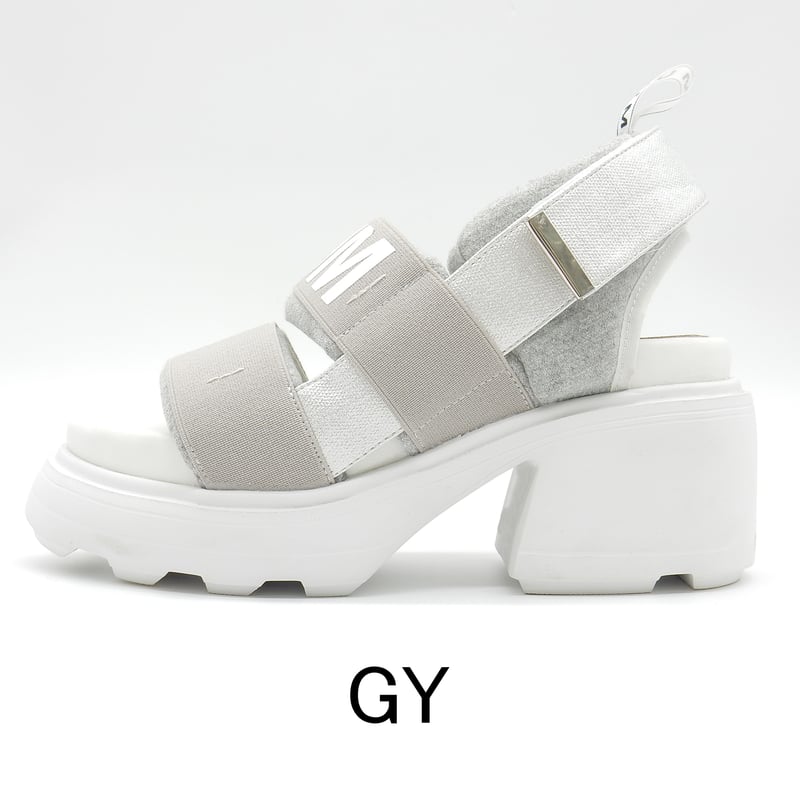 7422 MUMM LOGO CHUNKY HEELS SANDAL | MUUM