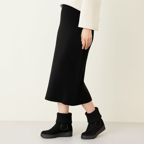 LIB KNIT INHEEL SHORT BOOTS/780