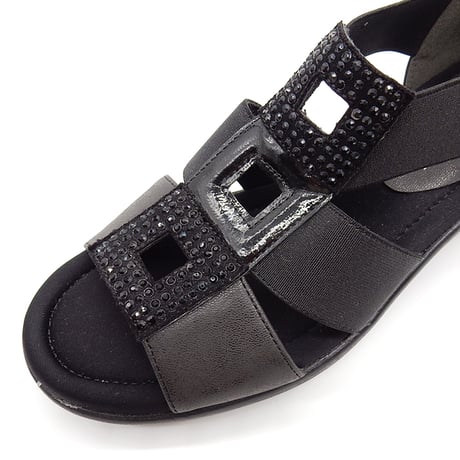 XJ6897  SQUARE BIJOU LUBBER SANDALS