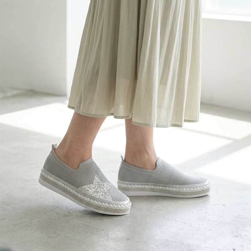 WX2623 STAR KNIT SLIP-ON SNEAKER | MUUM