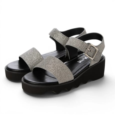 6143 GRITTY BELT PLATFORM SANDALS