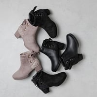 5401  BACK CROSS RIBBON SHORT BOOTS
