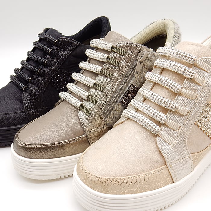 XJ7847 TUBE BIJOU INHEEL SNEAKER | MUUM
