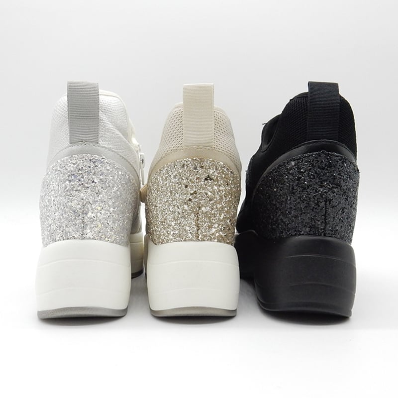 むー WX302 DOUBLE BELT GLITTER SNEAKERS | MUUM