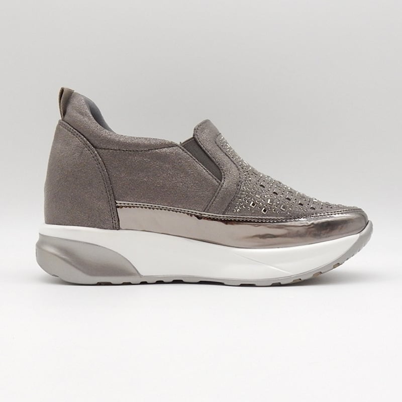 くう。ページ WX9882 SQUARE BIJOU SLIP-ONS SNEAKER | MUUM