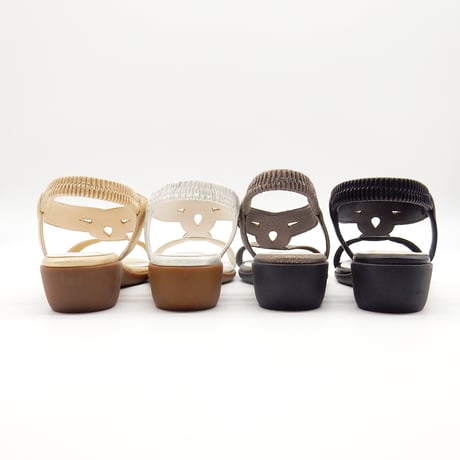 XJ341 LINESTONE BACK BELT SANDALS