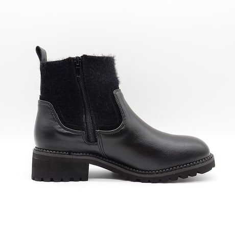 XJ4400  TANKSOLE MOHAIRKNIT SHORT BOOTS