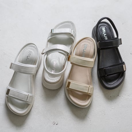 WX5632 METAL DOUBLE BELT  SANDAL