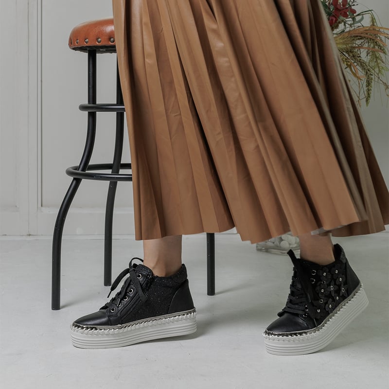 8504 FLOWER LACE UP SNEAKER | MUUM 8504 FLOWER LACE UP SNEAKER | MUUM