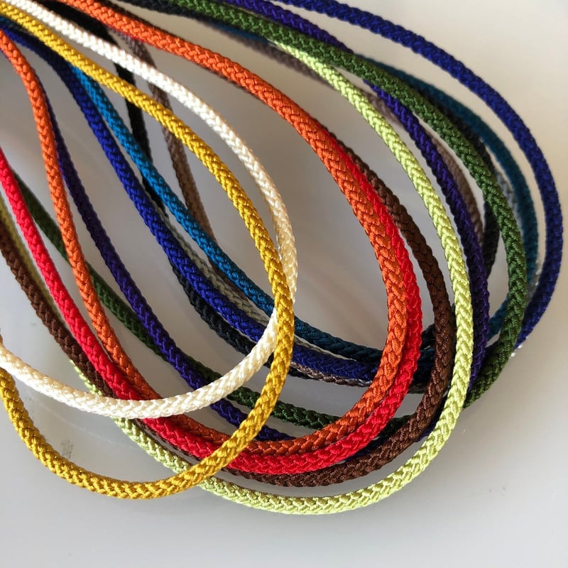 Silk round braided cord kumihimo 2mm/10meter Ja