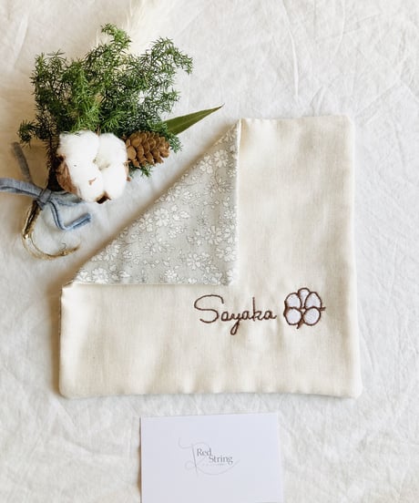 オムツブーケ　リバティ生地使用