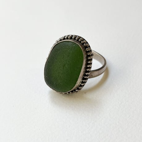 Seaglass ring　from BALI