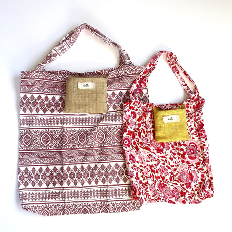 Eco folding tote bag 　 S size/L size