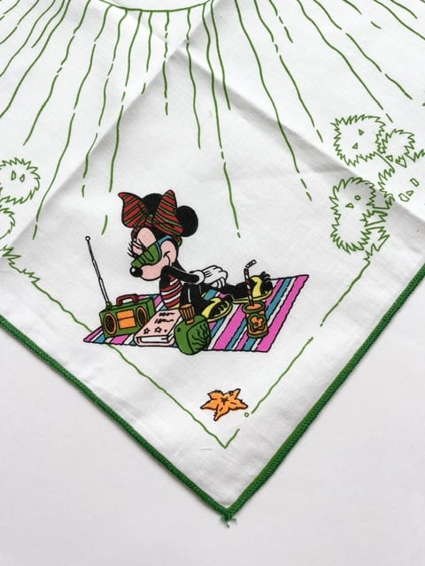 Mickey mouse vintage handkerchief surfing g